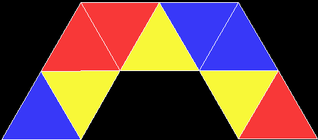 Triangle fractal 3 split image 2