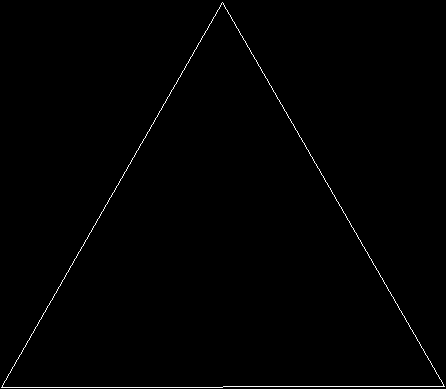 Self-dividing equilateral triangle