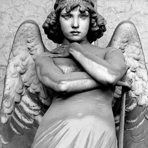 A fractal based on an angel carved by Giulio Monteverde