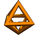 An animated gif of an octahedron