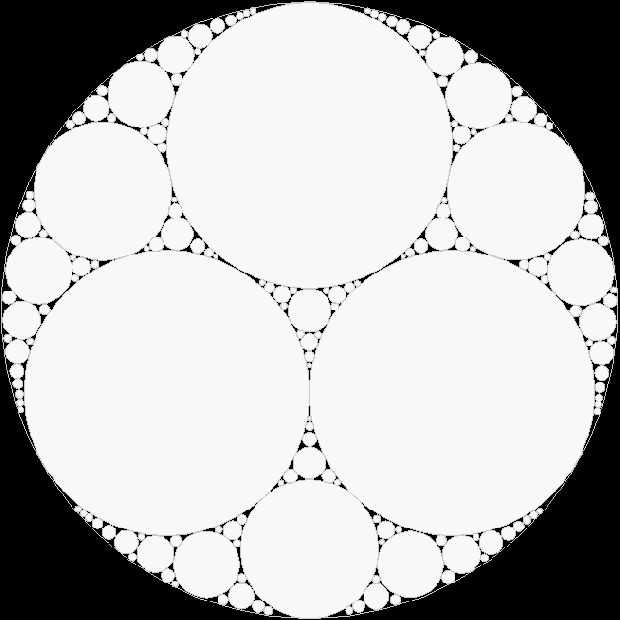 Apollonian gasket (solid)