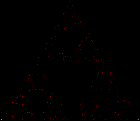 Sierpinski random jump