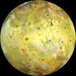 Pockmarked moon -- the Galilean satellite Io