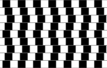 Simple but complex: The café wall illusion
