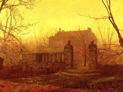 Autumn Morning by John Atkinson Grimshaw