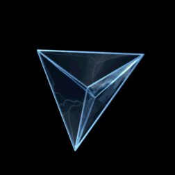Rotating hyperpyramid or 5-cell
